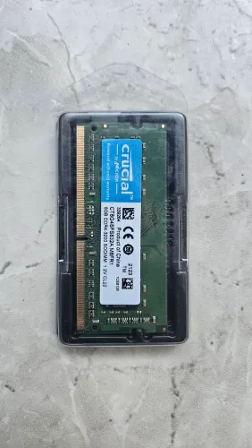 Memória RAM Crucial - 8GB - DDR4 - 3200MHz - Notebook<br>Valor R$ 320,00