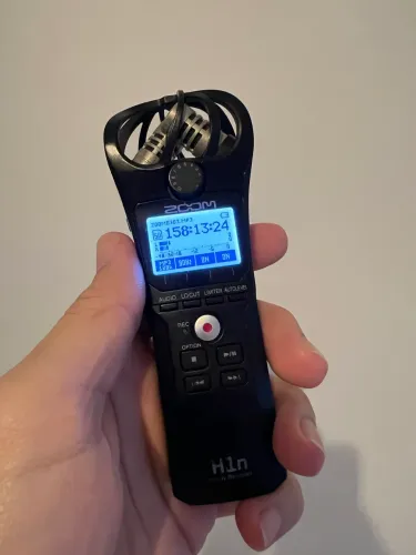 Microfone/Gravador digital h1n
