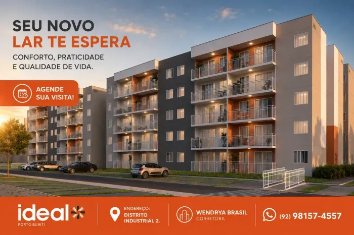 Imóvel para venda tem 37 metros quadrados com 2 quartos em Distrito Industrial II - Manaus
