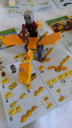 Lego Kit 05 My World Minecraft Dragões Blocos de montar