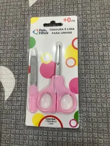 Kit Tesoura e lixa para unhas Bebê recém-nascido