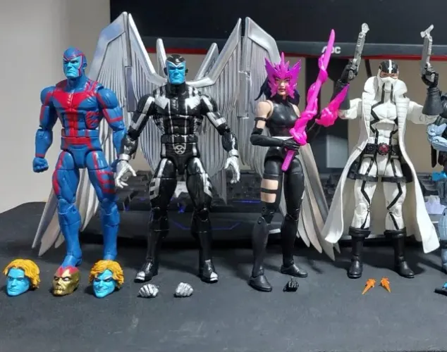 Lote Uncanny X-Force Marvel Legends Arcanjo, Psylocke e Fantomex X-Men