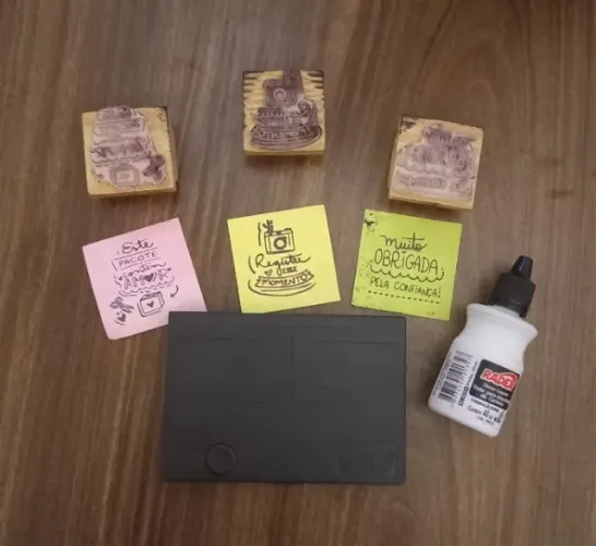 KIT CARIMBO ARTESANAL- ENTREGAS