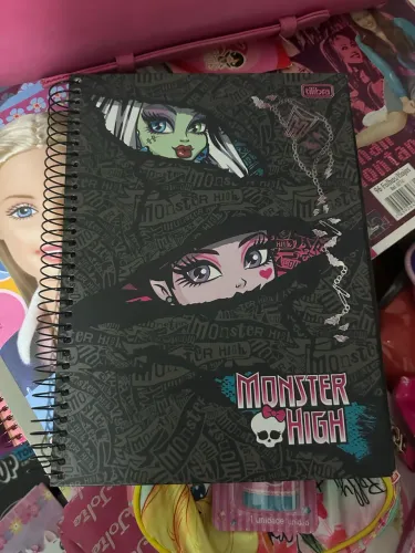 caderno monster high vintage papelaria anos 2000