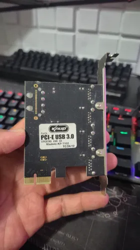 Placa PCIe USB 3.0 / 4 portas 