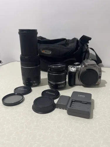 Kit lentes e câmera Canon
