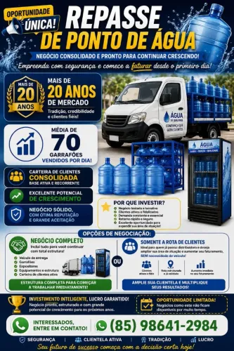 Repasse de Revendedora de Águas.