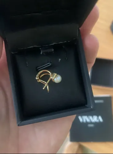 Piercing Vivara - ouro 18k + pérola + diamante