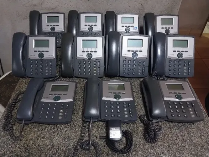 KIT COM 11 UNIDADES TELEFONE IP PHONE LINKSYS SPA-922 VOIP