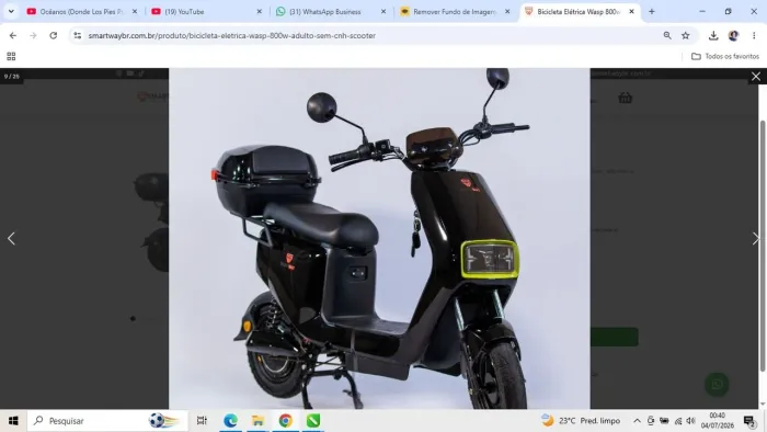 Bicicleta Eletrica wasp 800w