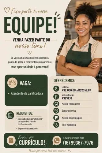 Vaga de atendente