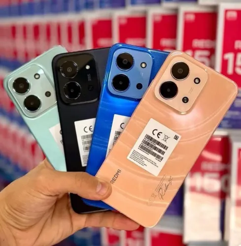 Redmi 15C, 256/8GB RAM, cores: azul, verde, preto e laranja, bateria de 6.000 mAh, LACRADO