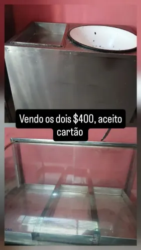 1 fritadeira a gás e uma estufa