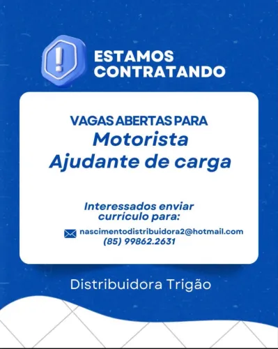 Vaga para motorista categoria D