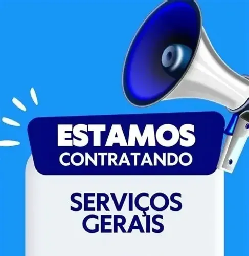 HOMEM para SERVIÇOS GERAIS, loja Têxtil.