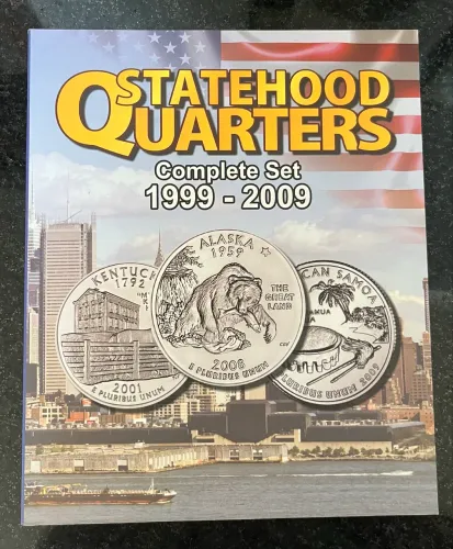 ÁLBUM COMPLETO MOEDAS 25 CENTS - STATES