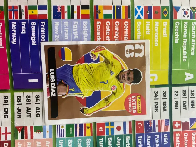 Figurinha legend da copa do mundo 2026 bronze luiz diaz
