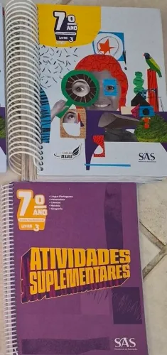 Livro SAS 7 ano - livro 3 e seu suplemento