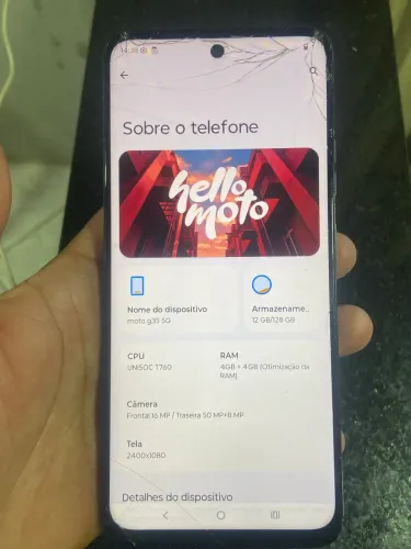 Moto G35 5G 128gb 8 memória ram 350$
