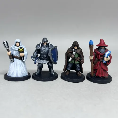 Kit 4 Miniaturas RPG Board Games Impressão 3D