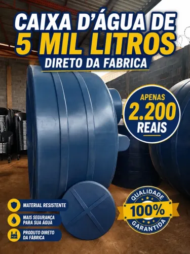 CAIXA DÁGUA 5 MIL LITROS