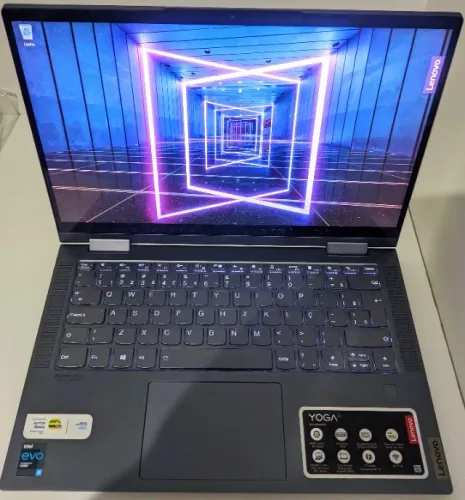 Notebook e Tablet 2 em 1 Lenovo Yoga 7i i5 Evo (Tela de 14 IPS) (1 Mês de Uso)