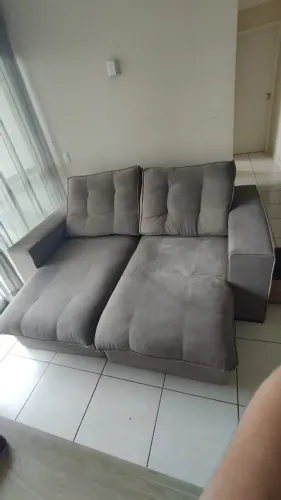 Sofá retrátil e reclinável, 02 lugares, Tam. 2.10 m