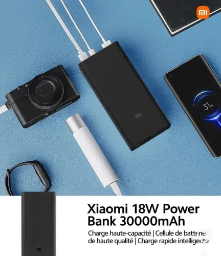 Carregador Portátil Xiaomi 30.000mAh Power Bank Original Lacrado 
