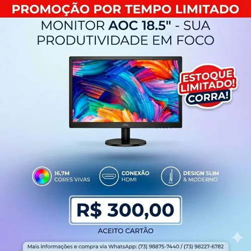 PROMOÇÃO Monitor AOC