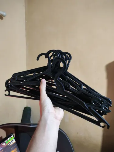 Cabide Preto - Kit com 20