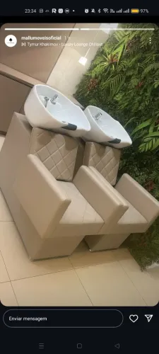 Lavatório evidence para salão de beleza