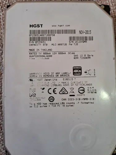 HD 8TB SAS HGST