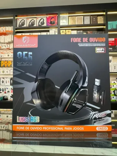Headset Gamer H?maston SNS13 Sem Fio USB com Microfone (Novo)