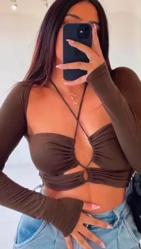 Cropped Marrom NOVO