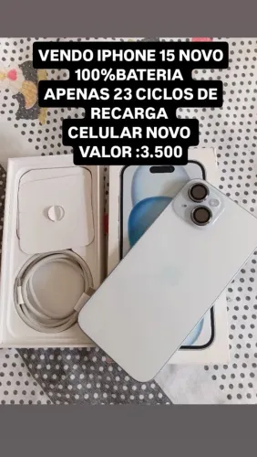 Vendo IPhone 15 novo