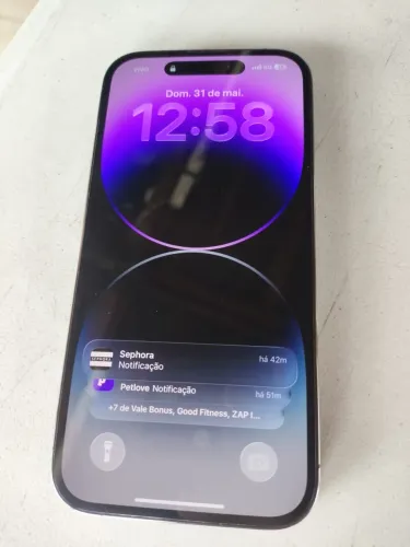 iPhone 14 Pro 256GB Roxo Profundo (Deep Purple) - Muito Conservado