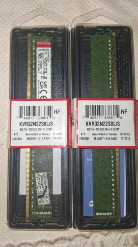 Memórias Ram DDR4 Kingston 2x8gb
