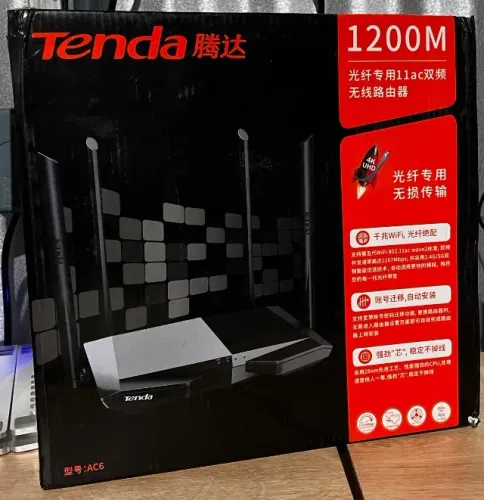 Tenda AC6 1200Mbps - 4 Antenas - Roteador Gamer Wi-Fi