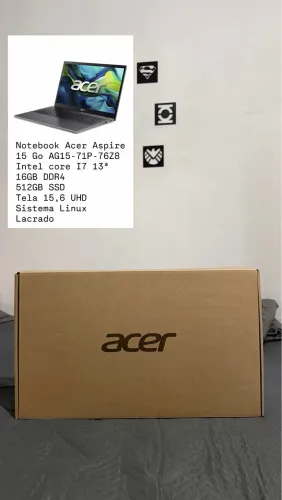 Notebook Acer Aspire 15 Go 512/16 Lacrado