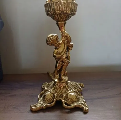 Antigo abajur em bronze