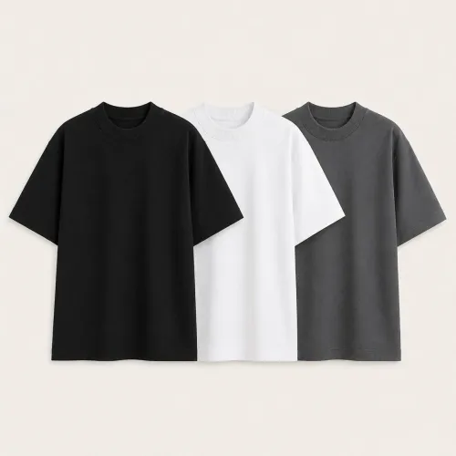 kit 3 camisetas oversized