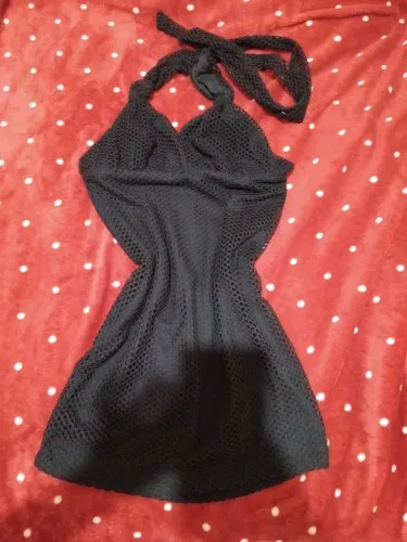 Vestido preto telado- Leli Correia