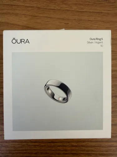 Oura Ring 5 Silver Tam 10 Lacrado
