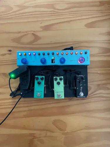 Pedalboard Completo + M-VAVE + 3 Pedais - Delay, Overdrive e Drive