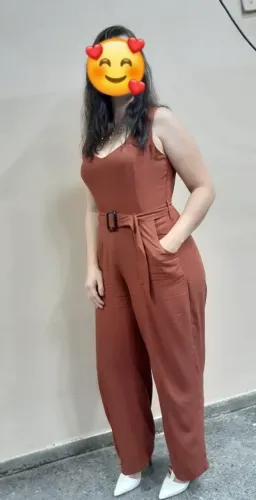 Macacão feminino marrom