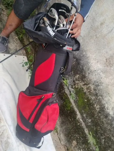 Kit de golfe completo no plástico 