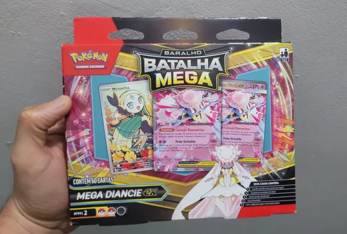 BOX POKÉMON BARALHO DE BATALHA MEGA DIANCIE LACRADO - COPAG