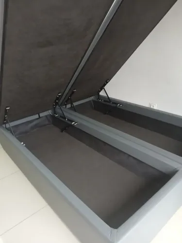 Linda cama box baú e colchão size de casal ( $$ 999) *
