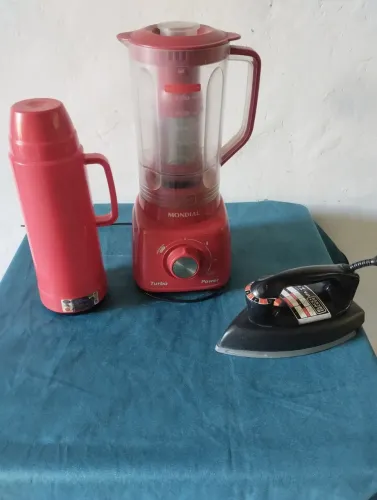 ENTREGO, kit ferro liquidificador e garrafa térmica