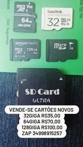 Vende-se cartao de memória novos